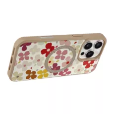 Custype รุ่น Magnetic Wireless Charging Phone Case with Printing - เคส iPhone 16 Pro - สี Colorful Flower