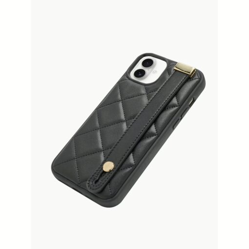 Custype รุ่น Phone Case with Wrist Band - เคส iPhone 16 Pro Max - สี Black - Image 4