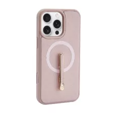 Custype รุ่น Magnetic Wireless Charging Phone Case with Single Pole stand - เคส iPhone 16 Pro Max - สี Pink