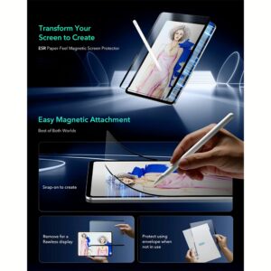 ESR รุ่น Paper-Feel Magnetic Screen Protector - ฟิล์มหน้าจอ iPad Air 11" (2025/2024)