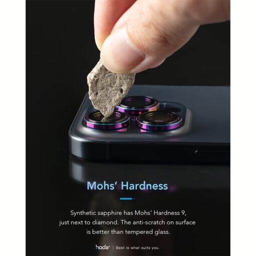 Hoda รุ่น Sapphire Lens Protector - กระจกเลนส์กล้อง iPhone 16 Pro / 16 Pro Max - Image 8
