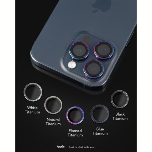 Hoda รุ่น Sapphire Lens Protector - กระจกเลนส์กล้อง iPhone 16 Pro / 16 Pro Max - Image 14