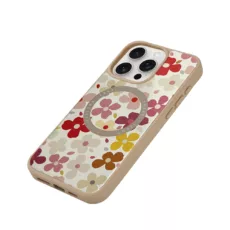 Custype รุ่น Magnetic Wireless Charging Phone Case with Printing - เคส iPhone 16 Pro - สี Colorful Flower