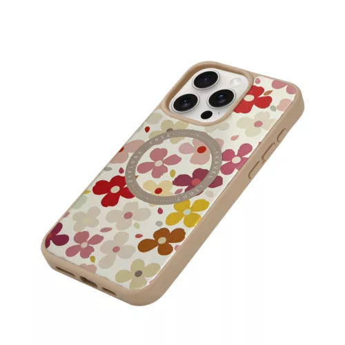 Custype รุ่น Magnetic Wireless Charging Phone Case with Printing - เคส iPhone 16 Pro - สี Colorful Flower