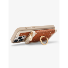 Custype รุ่น BraidTrend- Bloom Stitching Phone Case - เคส iPhone 16 Pro Max - สี Brown
