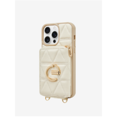 Custype รุ่น ZipPouch E-Stand Wallet Phone Case - เคส iPhone 16 Pro Max - สี Triangle Beige