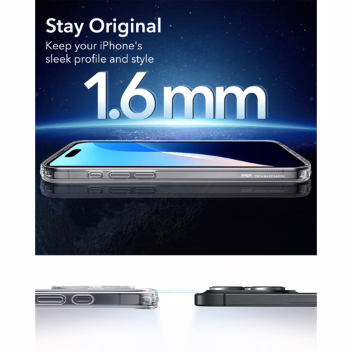 ESR รุ่น Classic Hybrid Case (HaloLock) - เคส iPhone 16 Pro - สี Clear
