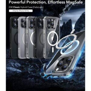 ESR รุ่น Classic Hybrid Case (HaloLock) - เคส iPhone 16 Pro - สี Clear
