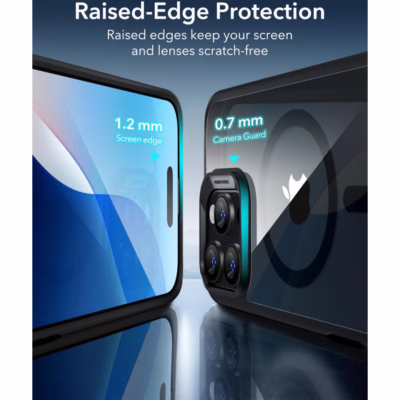 ESR รุ่น Classic Hybrid Case (HaloLock) - เคส iPhone 16 Pro - สี Clear Black