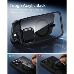 ESR รุ่น Classic Hybrid Case (HaloLock) - เคส iPhone 16 Pro - สี Clear Black