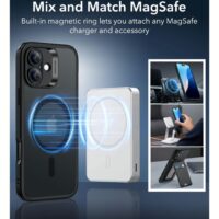 ESR รุ่น Classic Hybrid Case (HaloLock) - เคส iPhone 16 - สี Clear Black