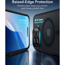 ESR รุ่น Classic Hybrid Case (HaloLock) - เคส iPhone 16 - สี Clear Black