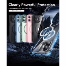 ESR รุ่น Classic Hybrid Case (HaloLock) - เคส iPhone 16 - สี Clear Black
