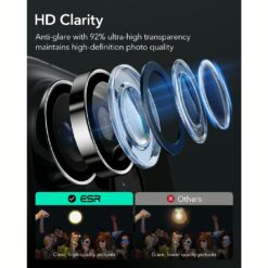 ESR รุ่น Camera Lens Protector - กระจกเลนส์กล้อง iPhone 16 / 16 Plus - สี Black Edge