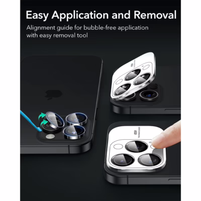 ESR รุ่น Camera Lens Protector - กระจกเลนส์กล้อง iPhone 16 Pro / 16 Pro Max - สี Clear