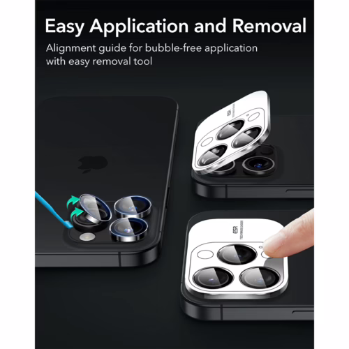 ESR รุ่น Camera Lens Protector - กระจกเลนส์กล้อง iPhone 16 Pro / 16 Pro Max - สี Clear