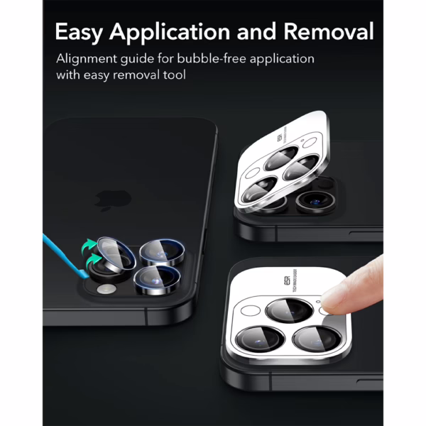 ESR รุ่น Camera Lens Protector - กระจกเลนส์กล้อง iPhone 16 Pro / 16 Pro Max - สี Clear