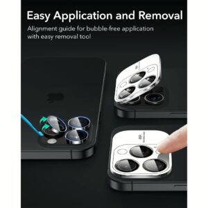 ESR รุ่น Camera Lens Protector - กระจกเลนส์กล้อง iPhone 16 Pro / 16 Pro Max - สี Clear