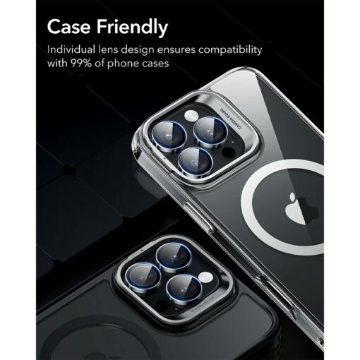ESR รุ่น Camera Lens Protector - กระจกเลนส์กล้อง iPhone 16 / 16 Plus - สี Black Edge - Image 8