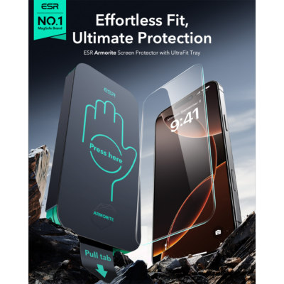 ESR รุ่น Armorite-Screen Protector - ฟิล์ม iPhone 16 Pro - สี Clear