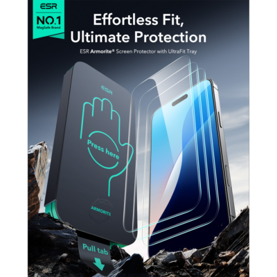 ESR รุ่น Armorite-Screen Protector - ฟิล์ม iPhone 16 Pro - สี Clear