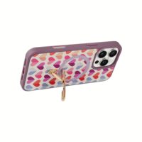 Custype รุ่น Magnetic Wireless Charging Phone Case with Single Pole stand - เคส iPhone 16 Pro Max - สี Heart Purple