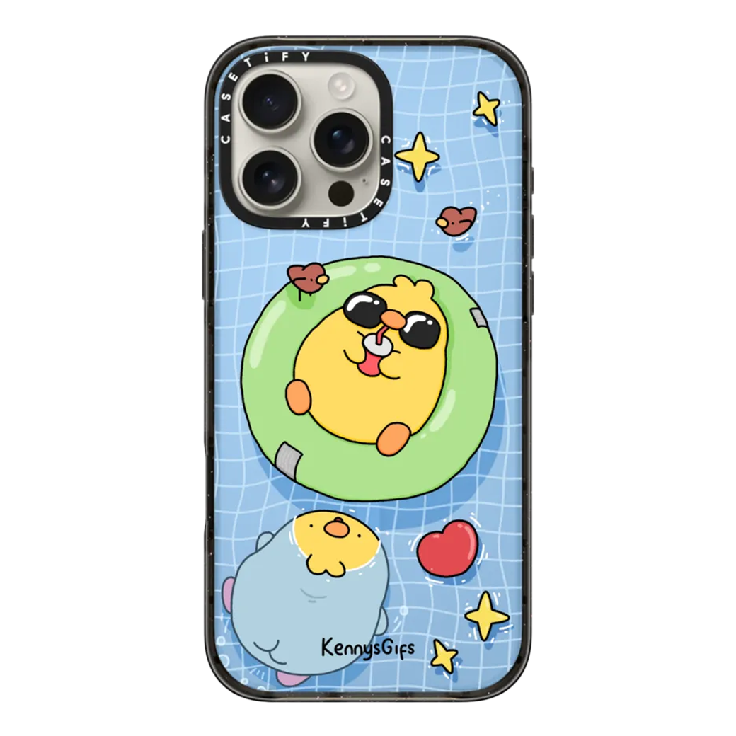 Casetify รุ่น Impact Case With Magsafe/Black - เคส iPhone 16 Pro - สี Pool Birb
