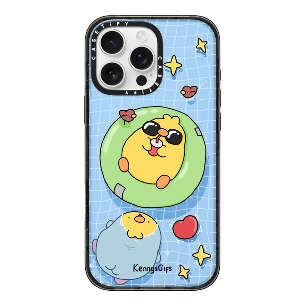 Casetify รุ่น Impact Case With Magsafe/Black - เคส iPhone 16 Pro - สี Pool Birb