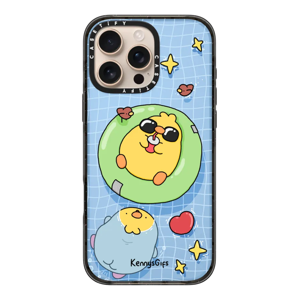 Casetify รุ่น Impact Case With Magsafe/Black - เคส iPhone 16 Pro - สี Pool Birb