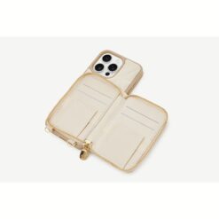 Custype รุ่น ZipPouch E-Stand Wallet Phone Case - เคส iPhone 16 Pro Max - สี Triangle Beige