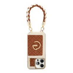 Custype รุ่น BraidTrend- Bloom Stitching Phone Case - เคส iPhone 16 Pro Max - สี Brown