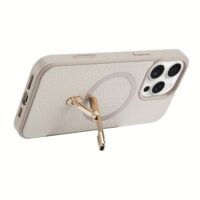 Custype รุ่น Magnetic Wireless Charging Phone Case with Single Pole stand - เคส iPhone 16 Pro Max - สี Beige