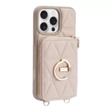 Custype รุ่น ZipPouch E-Stand Wallet Phone Case - เคส iPhone 16 Pro - สี Triangle Pink