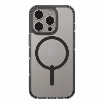 Zagg รุ่น Santa Cruz Snap - เคส iPhone 16 Pro - สี Black