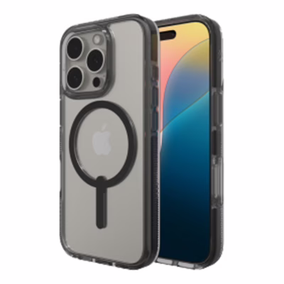 Zagg รุ่น Santa Cruz Snap - เคส iPhone 16 Pro - สี Black
