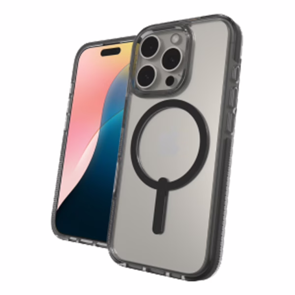 Zagg รุ่น Santa Cruz Snap - เคส iPhone 16 Pro - สี Black
