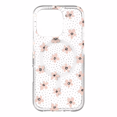 Zagg รุ่น Milan Snap - เคส iPhone 16 Pro Max - สี Floral-Pink Daisies