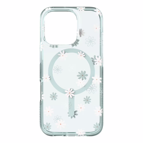 Zagg รุ่น Milan Snap - เคส iPhone 16 Pro - สี Green Daisies