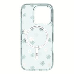 Zagg รุ่น Milan Snap - เคส iPhone 16 Pro - สี Green Daisies
