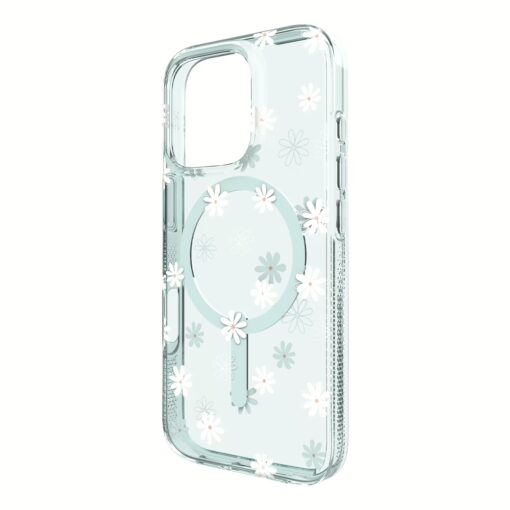 Zagg รุ่น Milan Snap - เคส iPhone 16 Pro - สี Green Daisies - Image 2
