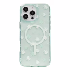 Zagg รุ่น Milan Snap - เคส iPhone 16 Pro - สี Green Daisies