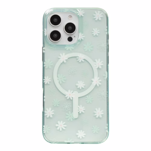 Zagg รุ่น Milan Snap - เคส iPhone 16 Pro - สี Green Daisies