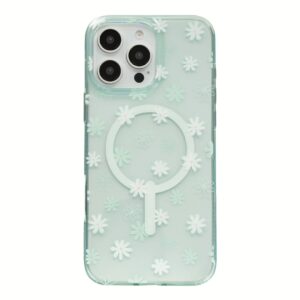 Zagg รุ่น Milan Snap - เคส iPhone 16 Pro Max - สี Green Daisies