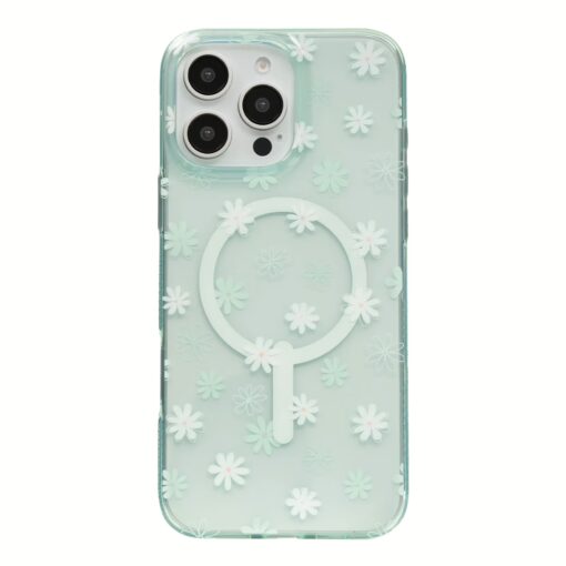 Zagg รุ่น Milan Snap - เคส iPhone 16 Pro - สี Green Daisies