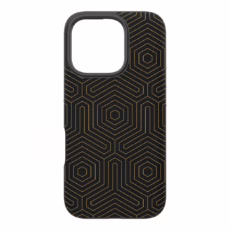 Zagg รุ่น London Snap - เคส iPhone 16 Pro - สี Black Hexagon