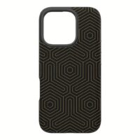 Zagg รุ่น London Snap - เคส iPhone 16 Pro - สี Black Hexagon