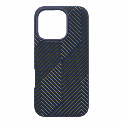 Zagg รุ่น London Snap - เคส iPhone 16 Pro - สี Navy Gold