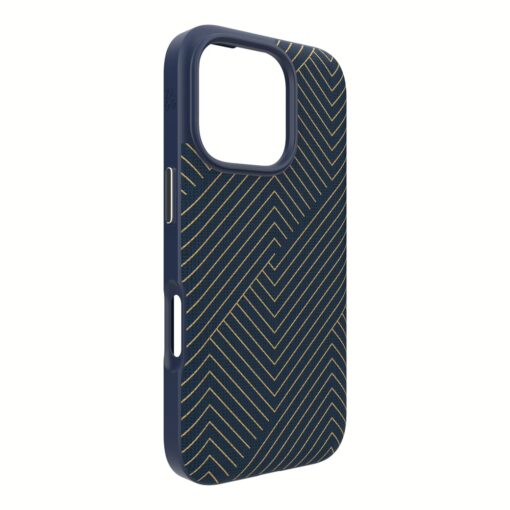 Zagg รุ่น London Snap - เคส iPhone 16 Pro - สี Navy Gold - Image 5