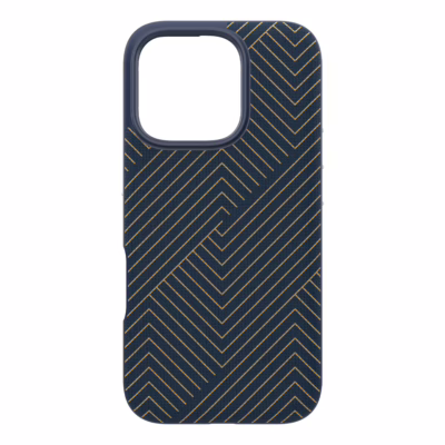 Zagg รุ่น London Snap - เคส iPhone 16 Pro Max - สี Navy Gold