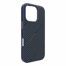 Zagg รุ่น London Snap - เคส iPhone 16 Pro Max - สี Navy Gold